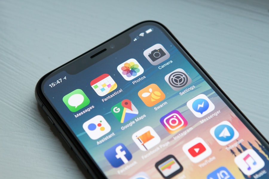 Mobile application development on a smartphone